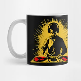 Dj On Turntables Music Fashion Mug